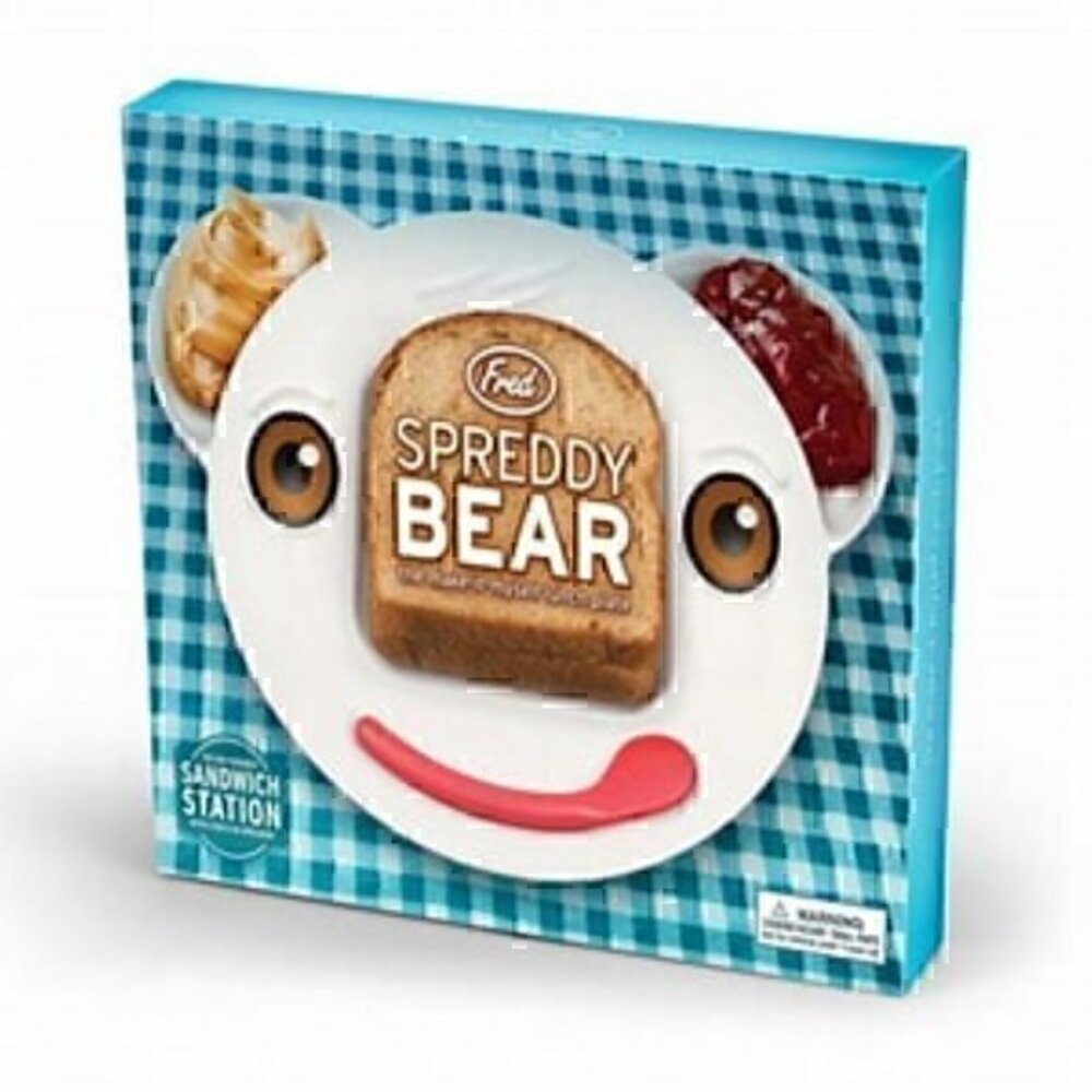 Fred "SPREDDY BEAR" Make It Yourself Sandwich Plate
